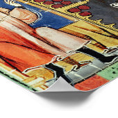 Zwei Backgammon-Spieler Poster (Ecke)