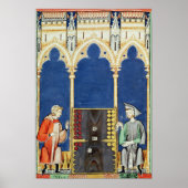 Zwei Backgammon-Spieler Poster (Vorne)