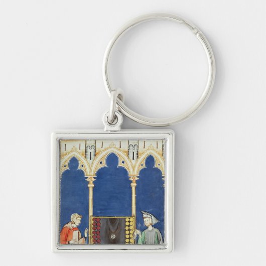 Zwei Backgammon-Spieler Schlüsselanhänger (Vorne)