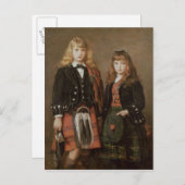 Zwei Bairns Postkarte (Vorne/Hinten)