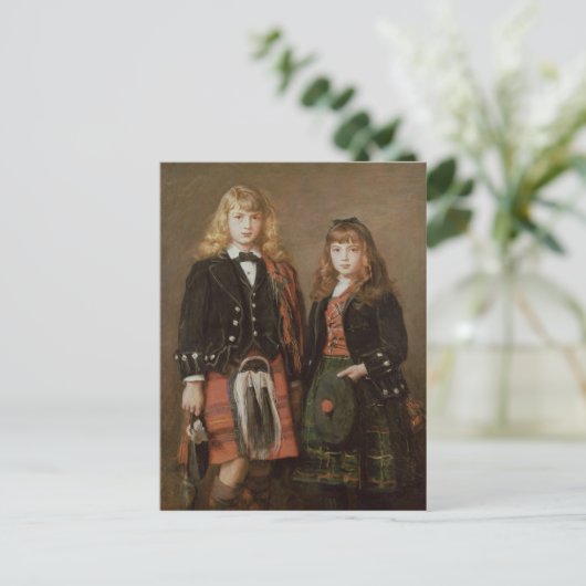 Zwei Bairns Postkarte (Stehend Vorderseite)