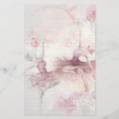 Zwei Ballerina Tänzer mit Blumenflechten Briefpapier (Vorderseite)