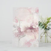 Zwei Ballerina Tänzer mit Blumenflechten Briefpapier (Stehend Vorderseite)