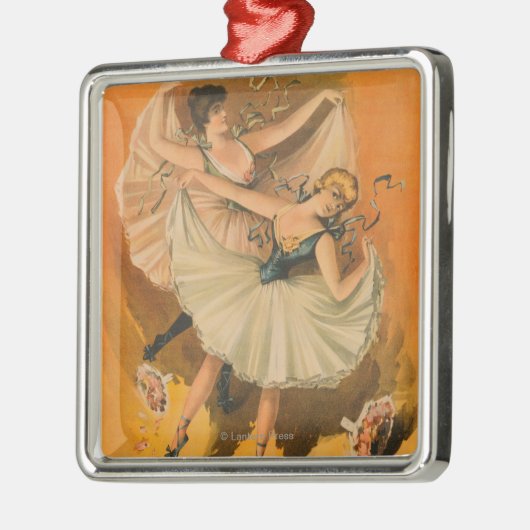 Zwei Ballerina-Theaterplakat Ornament Aus Metall (Links)