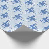 Zwei Ballerinas Blue Jeden Anlaß Geschenkpapier (Ecke)