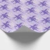 Zwei Ballerinas Lavender Jeden Anlaß Geschenkpapier (Ecke)