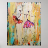 Zwei Ballerinas Poster (Vorne)