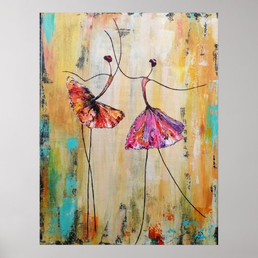 Zwei Ballerinas Poster (Vorne)