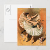 Zwei Ballerinas Postkarte (Vorne/Hinten)
