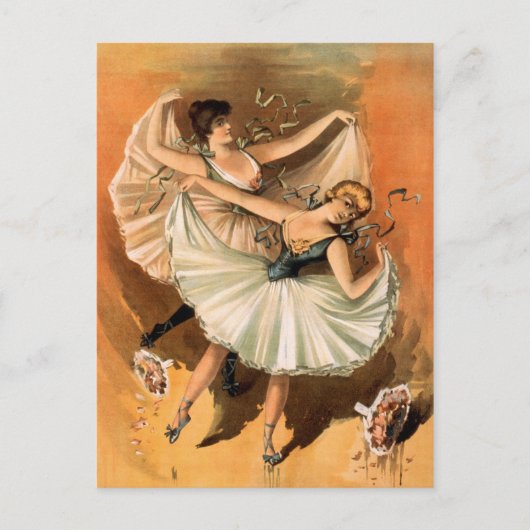Zwei Ballerinas Postkarte (Vorderseite)