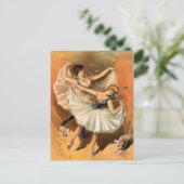 Zwei Ballerinas Postkarten (Stehend Vorderseite)