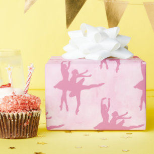 Zwei Ballerinas rosa Jeden Anlaß Geschenkpapier