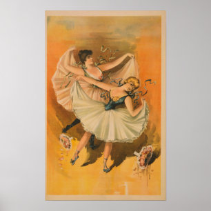 Zwei Ballerinas Theaterposter Poster