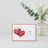 Zwei Ballonhörer mit Cloud Visitenkarte (Stehend Vorderseite)