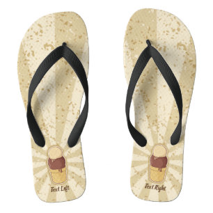 Zwei Balls Eiscreme-Cup Badesandalen