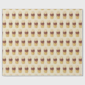 Zwei Balls Eiscreme-Cup Geschenkpapier (Flach)
