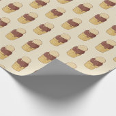 Zwei Balls Eiscreme-Cup Geschenkpapier (Ecke)