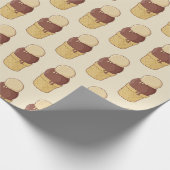 Zwei Balls Eiscreme-Cup Geschenkpapier (Ecke)