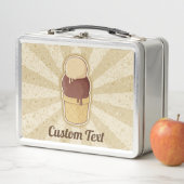 Zwei Balls Eiscreme-Cup-Metalldose Metall Brotdose (Beispiel)