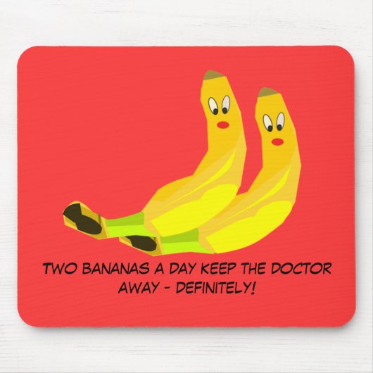 Zwei Bananen Mousepad (Vorne)