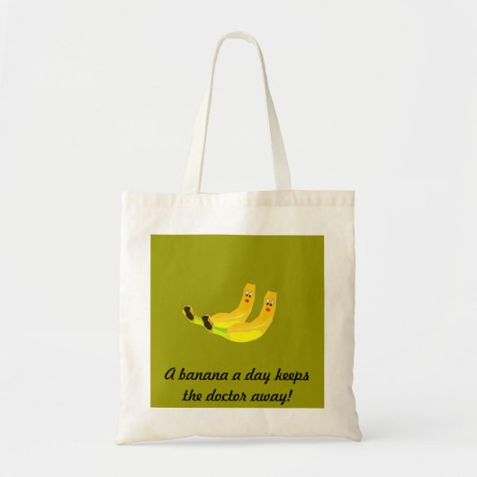 Zwei Bananen-Tasche Tragetasche (Vorne)