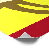 Zwei Bandana-Hunde - Gelb Poster (Ecke)