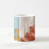 Zwei Bar aus gelbem Holz Kaffeetasse (Mittel)