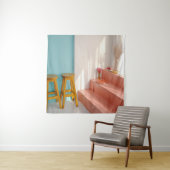 Zwei Bar aus gelbem Holz Wandteppich (Beispiel)