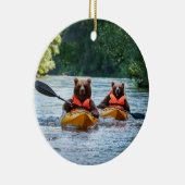 Zwei Bars Kayaking Keramik Ornament (Rechts)