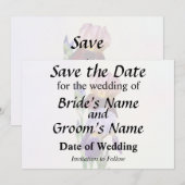 Zwei Bart-Iris Eine Marone Eine Violette Save The Date (Vorne/Hinten)