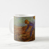 Zwei Bauern graben von Vincent van Gogh Kaffeetasse (Vorderseite Links)