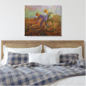 Zwei Bauern graben von Vincent van Gogh Leinwanddruck (Insitu (Schlafzimmer))