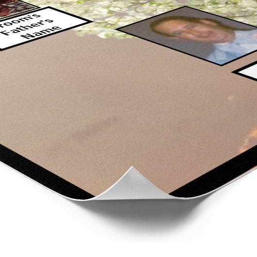 Zwei Baumblüten der Familie - Foto | Rosa Sonnenun Poster (Ecke)