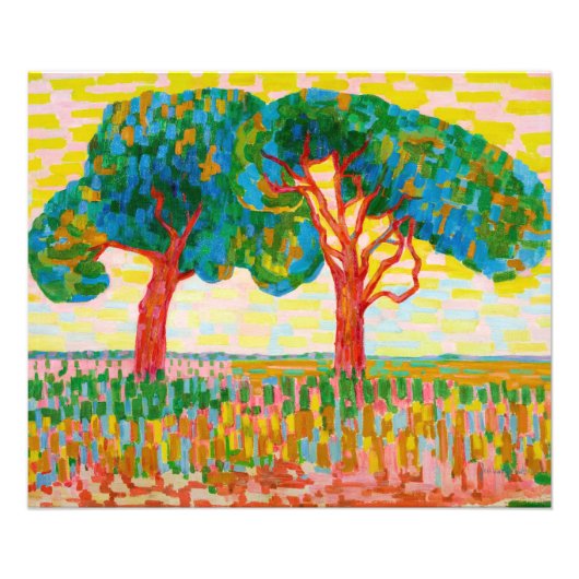 Zwei Bäume, 1910 von Jacoba van Heemskerck Fotodruck (Vorne)