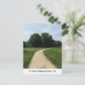 Zwei Bäume bei Ft. Hunt Park Postkarte (Stehend Vorderseite)