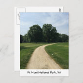 Zwei Bäume bei Ft. Hunt Park Postkarte (Vorne/Hinten)