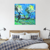 Zwei Bäume im Frühling Leinwanddruck (Insitu (Schlafzimmer))