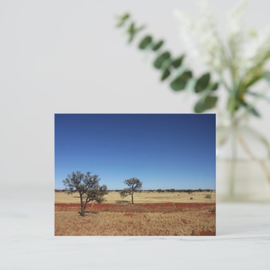 Zwei Bäume Postkarte (Stehend Vorderseite)