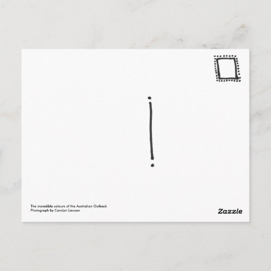 Zwei Bäume Postkarte (Rückseite)