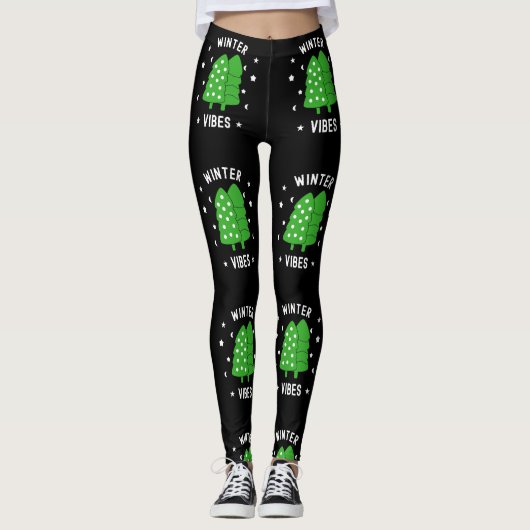 Zwei Bäume Winter Vibes Leggings (Vorderseite)