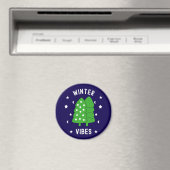 Zwei Bäume Winter Vibes Magnet (In Situ (Geschirrspüler))
