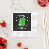 Zwei Bäume Winter Vibes Serviette (Beispiel)