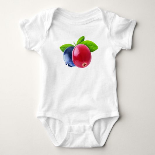 Zwei Beeren Baby Strampler (Vorderseite)