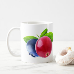 Zwei Beeren Kaffeetasse