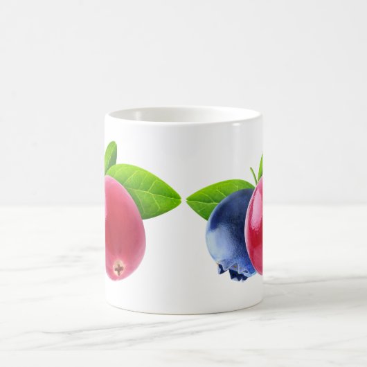 Zwei Beeren Kaffeetasse (Mittel)