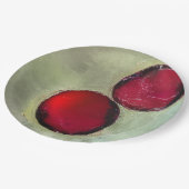 Zwei Beeren Pappteller (Schrägansicht)