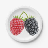 Zwei Beeren Pappteller (Vorderseite)