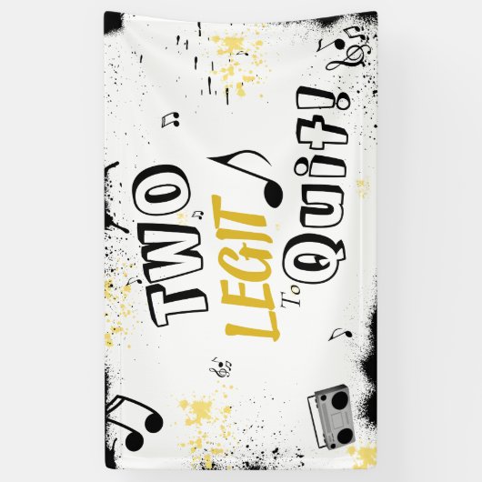 ZWEI BEGRIFFE ZUM 2. Geburtstag Banner (Vertikal)