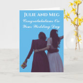 ZWEI BEIDEN BREITBEIDEN BEGRÜNDUNGEN KARTE (Gelbe Blume)