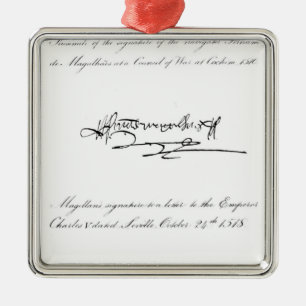 Zwei Beispiele der Unterzeichnung Silbernes Ornament